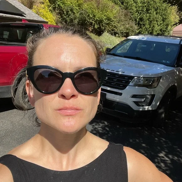 Versace Black Sunglasses with Gold Medallion - Picture 12 of 12